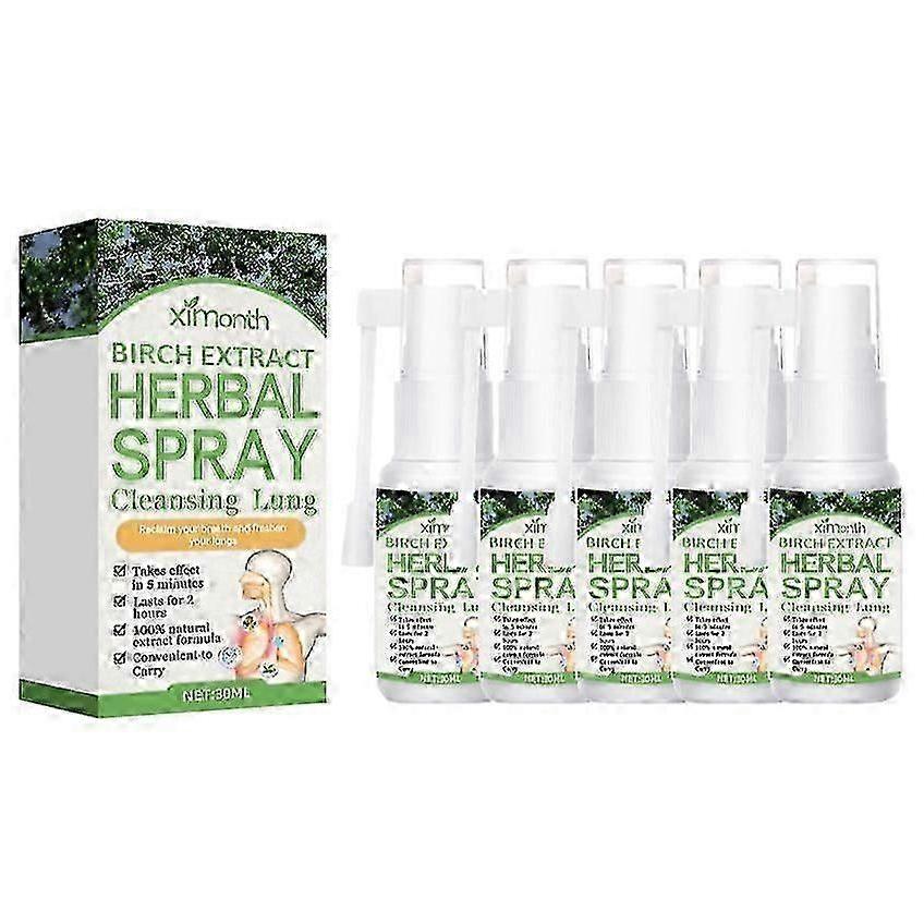 1-5x Suitable for Herbal Lung Clearing And Repairing SprayZZ58
