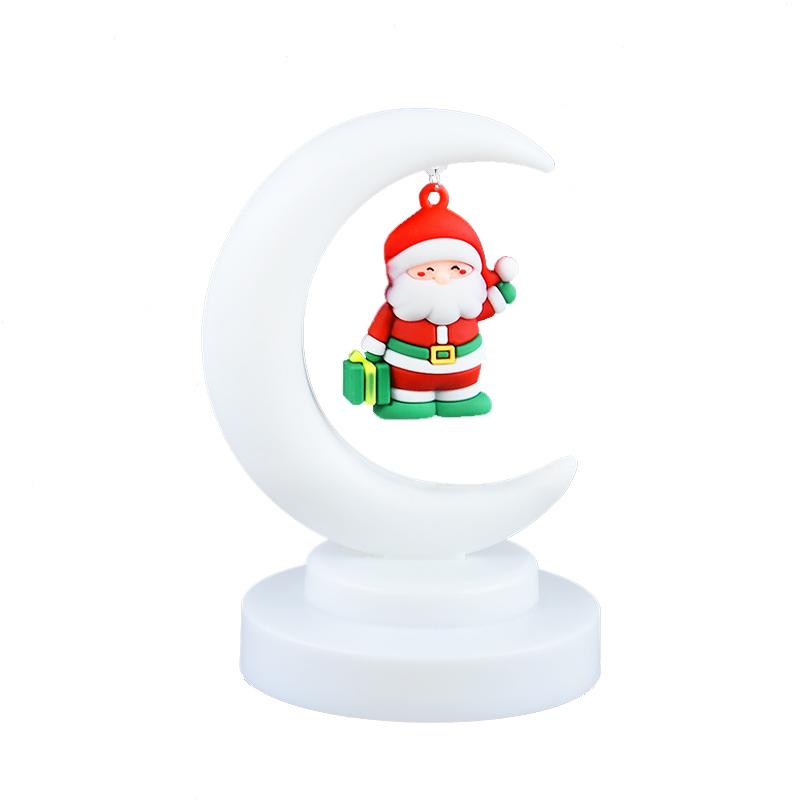 LED vánoční noční osvětlení dekor kreslený Santa Claus vánoční strom ozdoby dárek Navidad domácí dekorace 2025 novoroční dárek