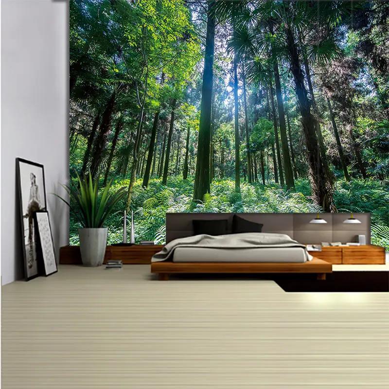 Forest Tree Scene Tapestry Room Wall Art Home Bedroom Aesthetic Y2K Decor Wall Hanging