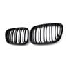 New Look Car Grille Grill Front Kidney Glossy 2 Line Double Slat For BMW X5 E53 Pre-LCI 1999 2000 2001 2002 2003 Car