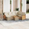 VidaXL Garden Lounge Set with Cushions 8 Pcs, Patio Sofas, Patio Furniture Set, Outdoor Furniture, Beige 3227892