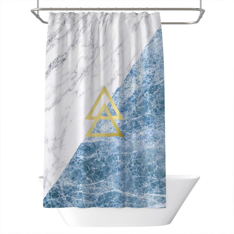 Cortina impermeable gruesa para baño, cortina de ducha a prueba de moho, cortina de partición de ducha, cortina de ducha, cortina de baño, perforación libre