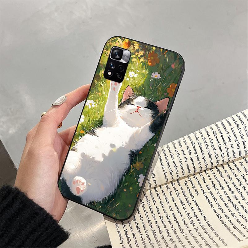 Cute Cat Phone Case For Xiaomi Redmi Note 13 12 Pro 11S 11 10 Pro 10S 12S Redmi 13 14C 10 13C