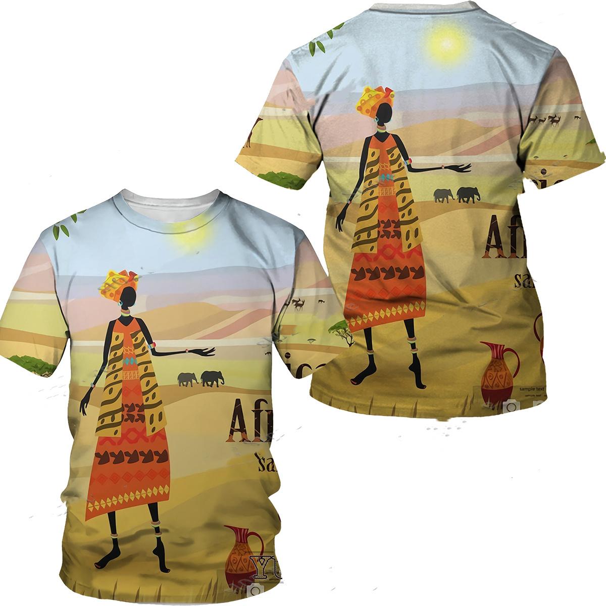 Футболки унисекс с 3D принтом и графическим принтом в этническом стиле — фото 4