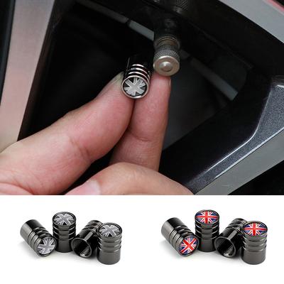 4Pcs/Set National Flag Bike Moto Car Wheel Tires Valve Caps Cover For Generic MINI Cooper S F56 F60 R55 R56 R60 Accessories