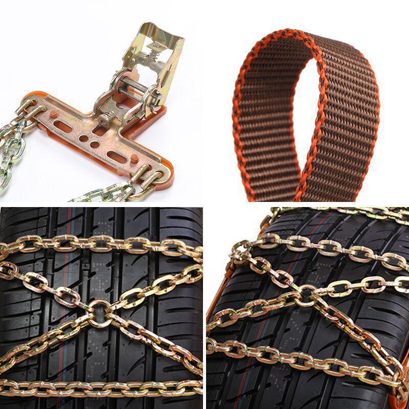 Universal Car SUV Emergency Manganese Steel Snow Mud Anti-Skid Chain - Vehicle Tire Supplies