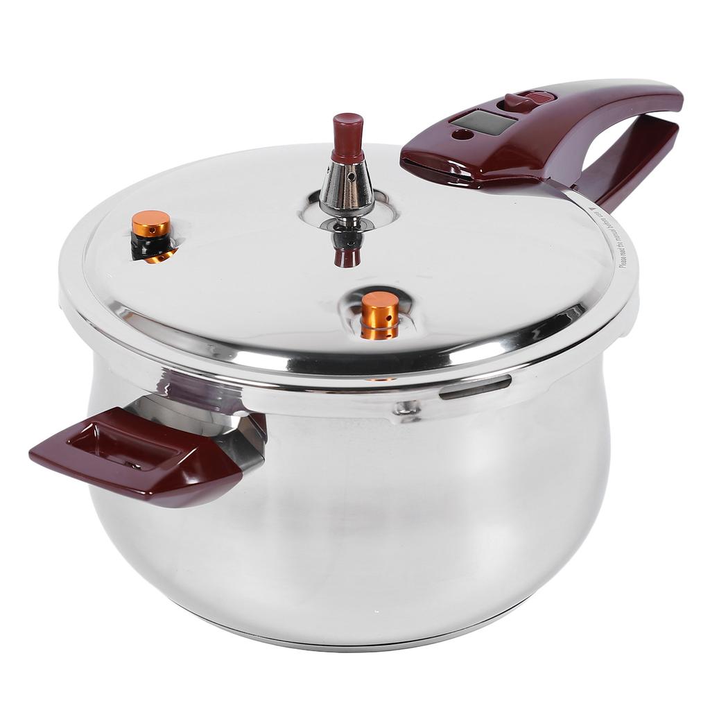 Stainless Steel Pressure Cooker Stew Cooking Pot Large Capacity Compatible with Gas Induction