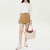 Longchamp Le Pliage 28 Button Zipper Closure Long Handle Dumpling Tote Bag Women Tote Bags Paper-Color 2605089P71