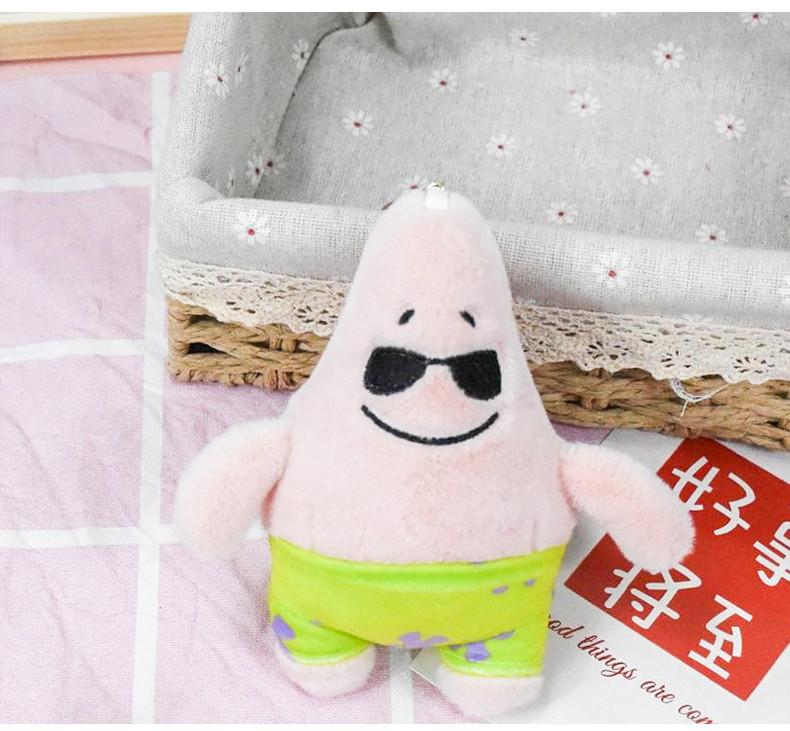 Cute Adorable Plush Starfish Keychain Soft Cartoon Stuffed Toy Bag Charm
