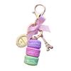Cute Macaron Cake Pendant Car Key Ring Keychain Alloy Holder Bag Purse Accessory