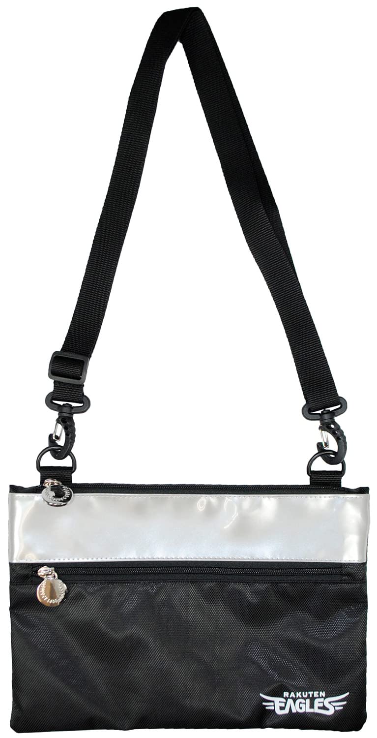 

Lezax Tohoku Rakuten Golden Eagles Sacoche Bag Black x Silver REAC-2465