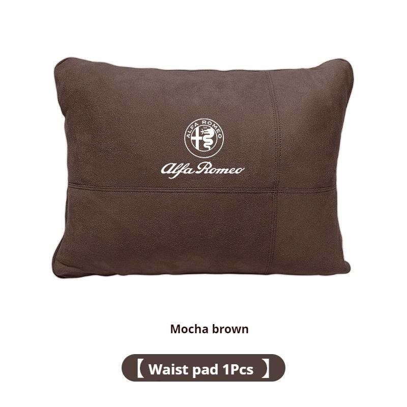 Car Suede Headrest Neck Support Alfa Romeo Giulia Tonale Stelvio Giulietta Mito Milano 147 156 159 166 Seat Waist Cushion Pillow