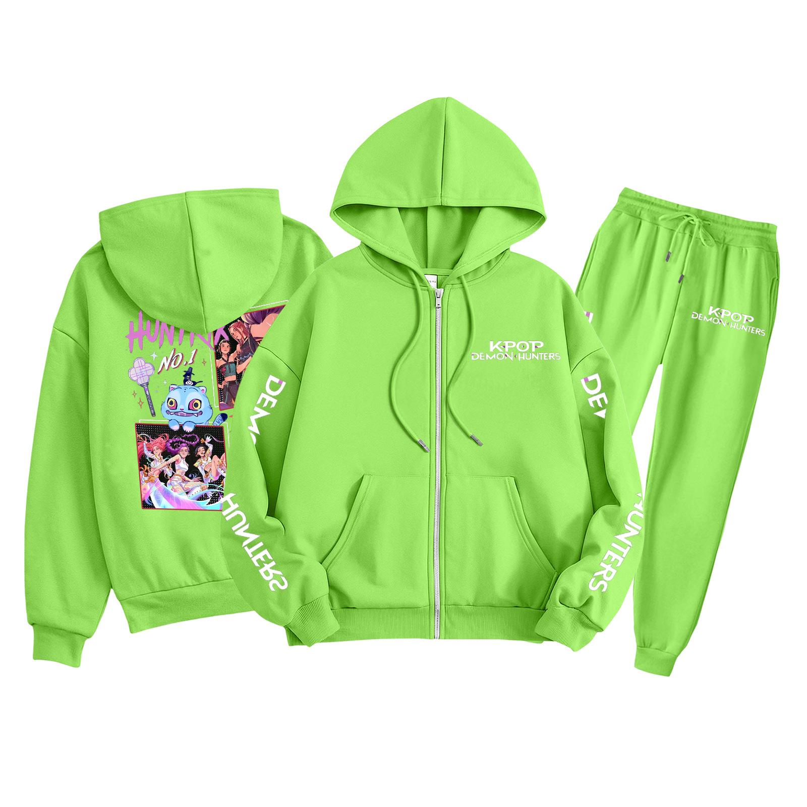 

Детская мода Толстовка с длинным рукавом, на молнии, с капюшоном, спортивные штаны с принтом, комплект толстовки с карманами 120