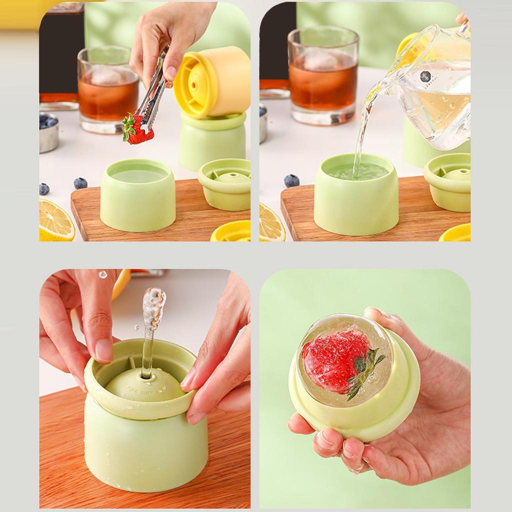 Ice Ball Mold Silicone Ice Cubes Tray Mould DIY Ice Ball Maker for Kitchen Bar Whiskey Cocktail Juice Tool summer Accessories