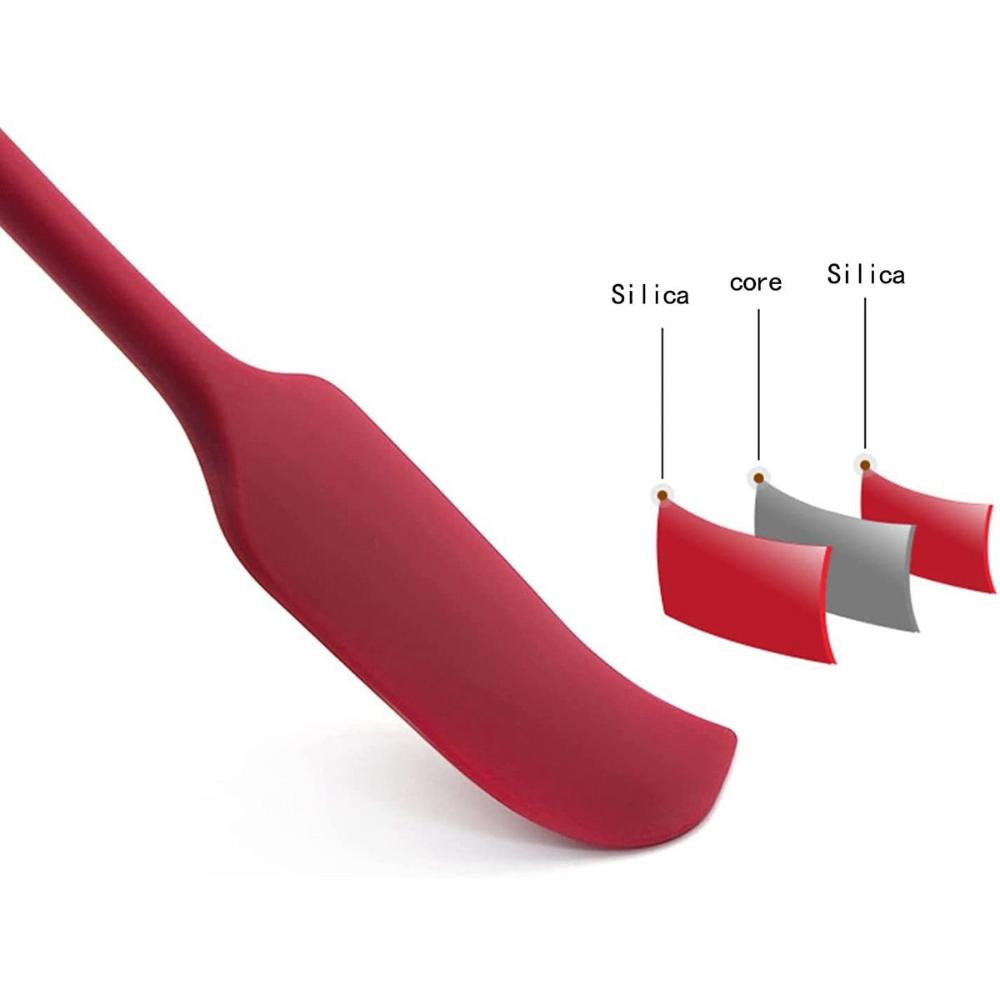 Butter Dessert Long Handle Cooking Baking Silicone Jam Scraper Jar Spatula Baking Tool Dispenser