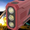 AM/FM nouzové ruční klikové rádio 3v1 LED svítilna pro nouzovou přenosnou 4500mAh powerbanku