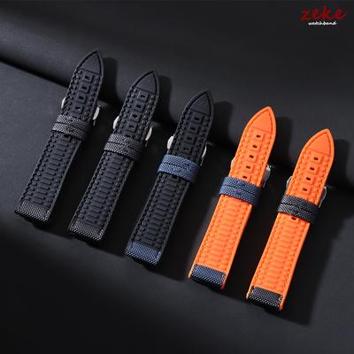 Snabbspänne Silikon Gummi Klockarmband Mjukt Sportklockband för Seiko för Oris för Omega Armband 20mm 22mm Band