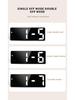 LED Digital Alarm Clock with 12/24-Hour Display