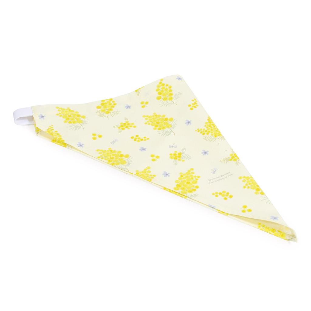 COLORFUL CANDY STYLE Back Cross Apron Mimosa Fleur Set of 2 Girls Cute Kids Apron Triangle Scarf Set Kids Apron Kids Toddlers Elementary School Cute