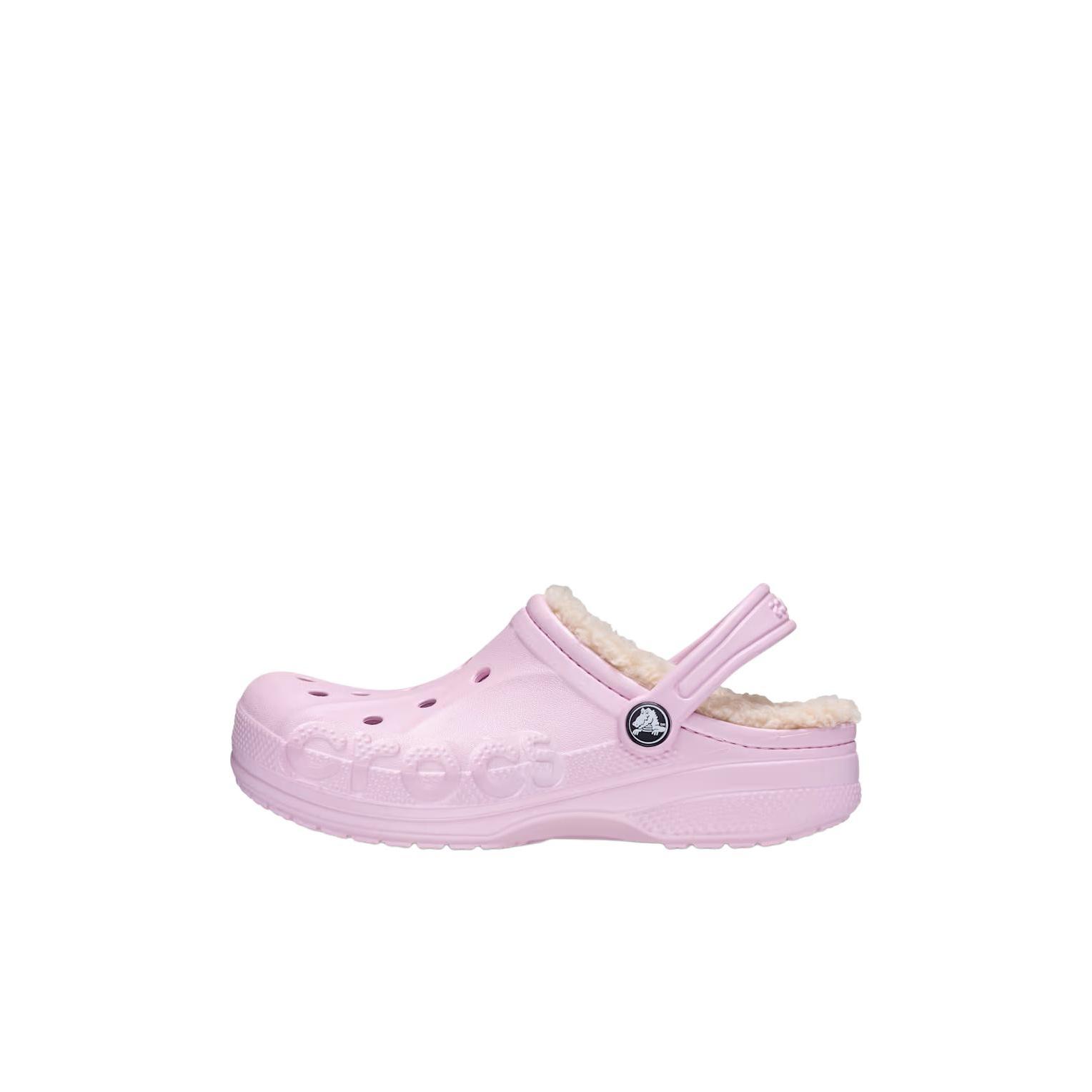 

Crocs Baya Lined Clog Модные Удобные Сандалии с Низким Верхом Детские Сабо Розовые 207500-79R 34-35