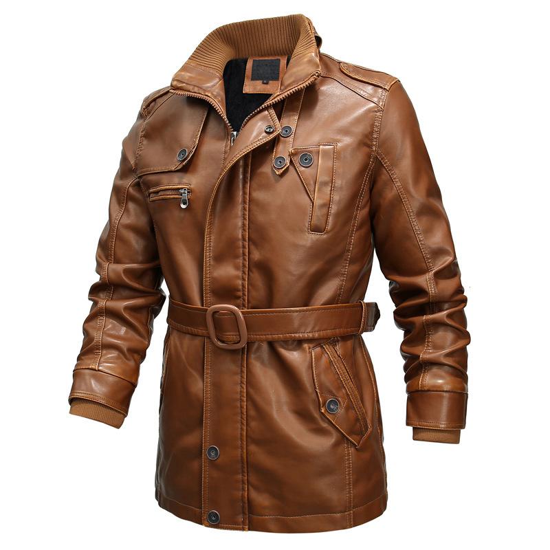 

Мужская куртка из искусственной кожи Locomotive Washed Leather Jacket, куртка из искусственной кожи European and American Fat Guy Foreigner Large Size M жёлтый