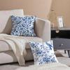 Oriental Classical Art Blue And White Porcelain Cushion Cover Pillowcase Short Plush Invisible Zipper Room Sofa Cushion Cover