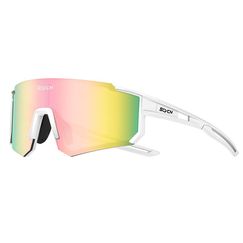 SCVCN Women Sports Sunglasses Pink Fashion Cycling Glassesfor Men Street Shades Driving UV400 Bike Bicycle Hiking Golf Baseball