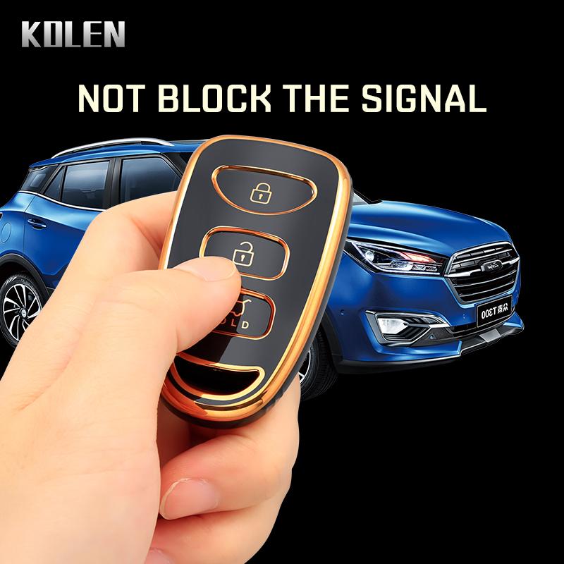 New Tpu Car Remote Key Case Cover Shell For Hyundai Kia Tucson Sonata Santa Fe Carens Protector Holder Keyless Fob Accessories