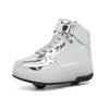 New charging luminous shoes single and double wheel skates runaway shoes children's casual shoes fashion wheel shoes