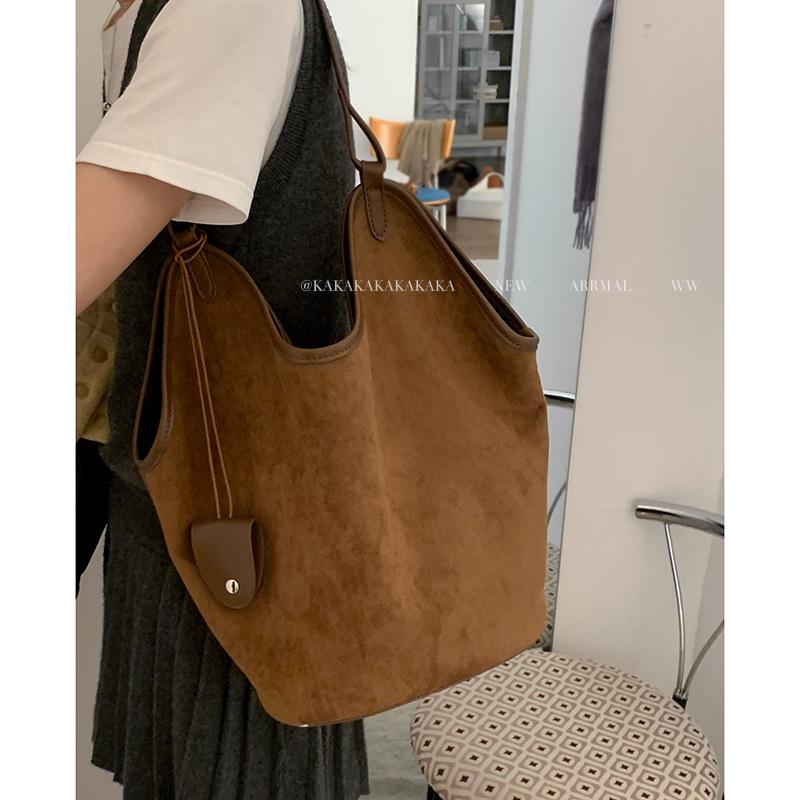 Sac cabas bandoulière grande capacité style rétro pour femme, collection automne/hiver 2025