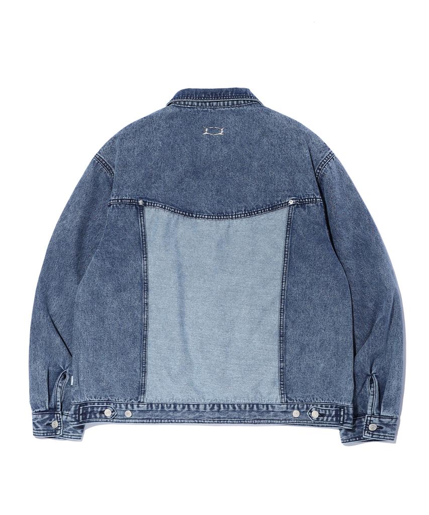 Critic Wormhole Logo Two Tone Jacket Medium Indigo