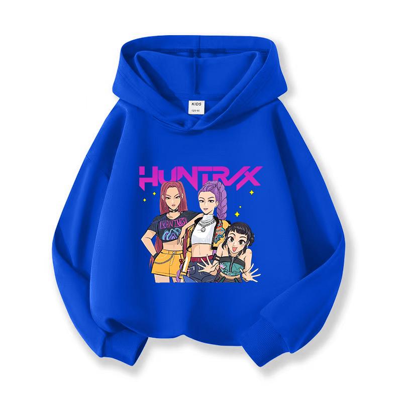 2025 Hot Anime K-Pop Loveliness Demon Hunters Thickened in Autumn and Winter  Harajuku Hip Hop  Hoodie