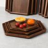 Black Walnut Solid Wood Rectangular Tea Tray