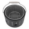 BBQ Stove Aluminum Stainless Steel Multifunctional with Portable Handle Food Charcoal Stove for Tea Making Camping