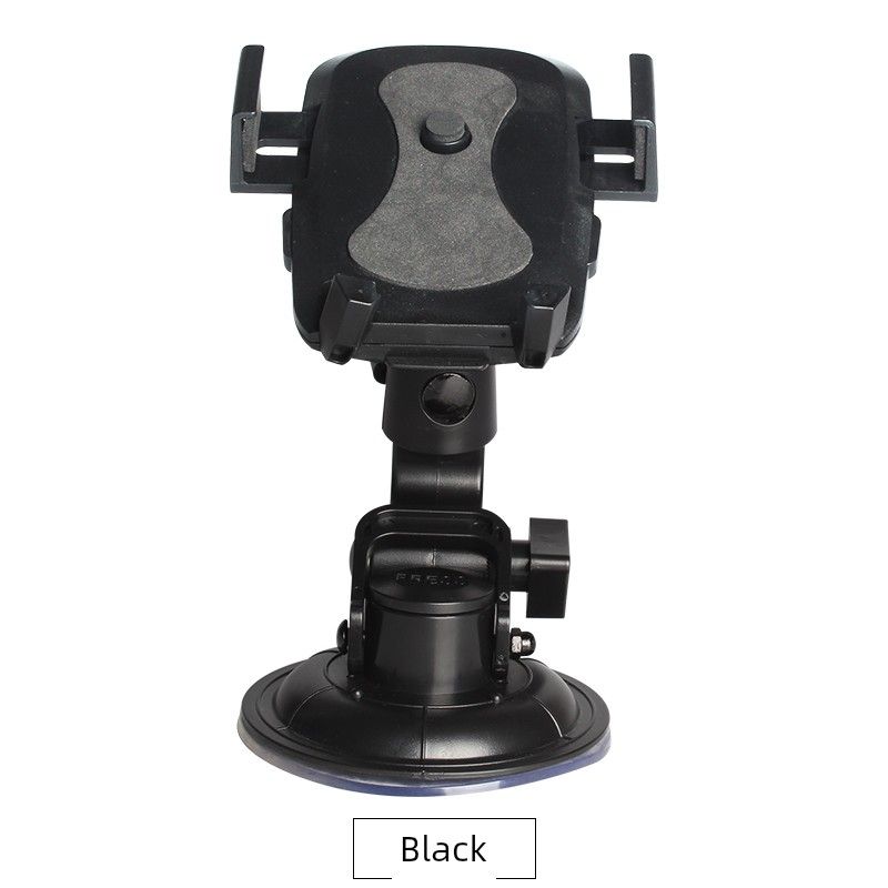 

New Large Suction Cup Glass Vehicle-Mounted Phone Holder for Trucks, Forklifts, Excavators, Anti-Vibration Black Model [Universal for Suction Glass Models]