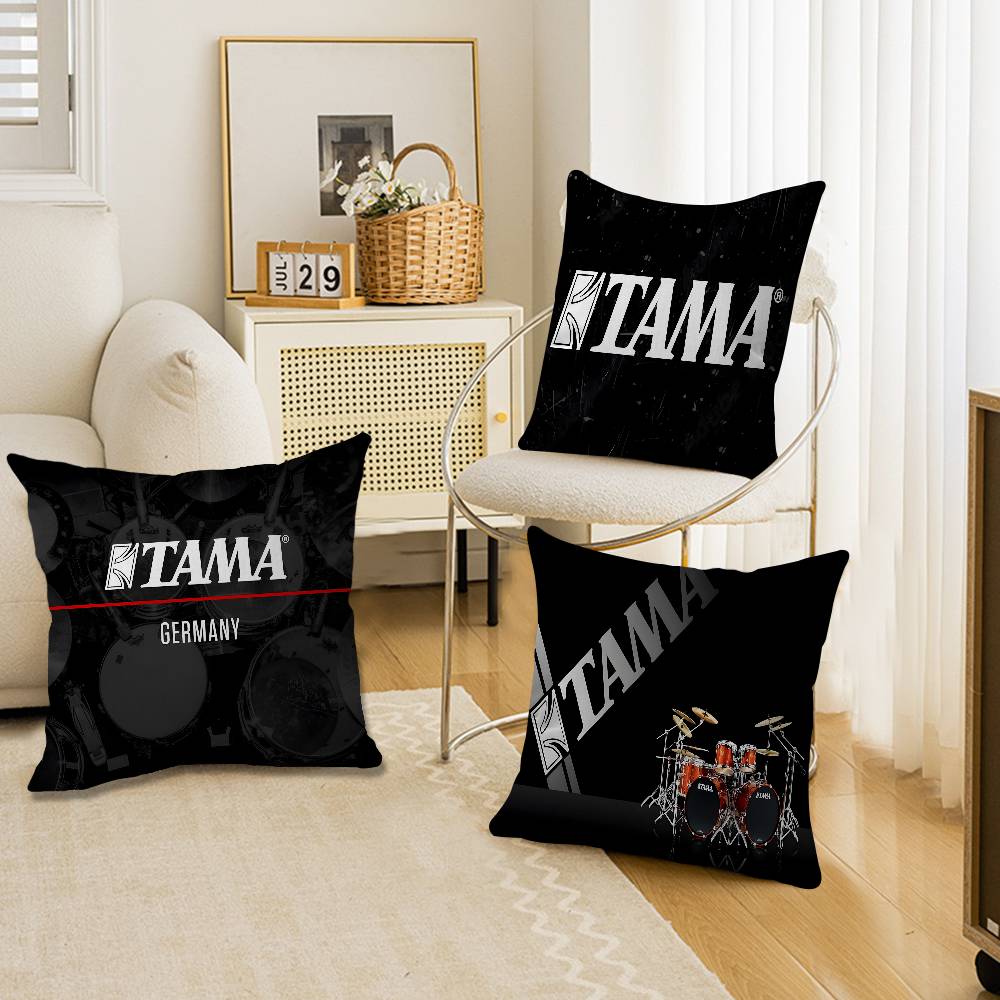 Stylish T-TAMA Drum Pillowcase toon Gift Cushion Cover Bedroom Home Sofa Chair Seat Decor pillow case