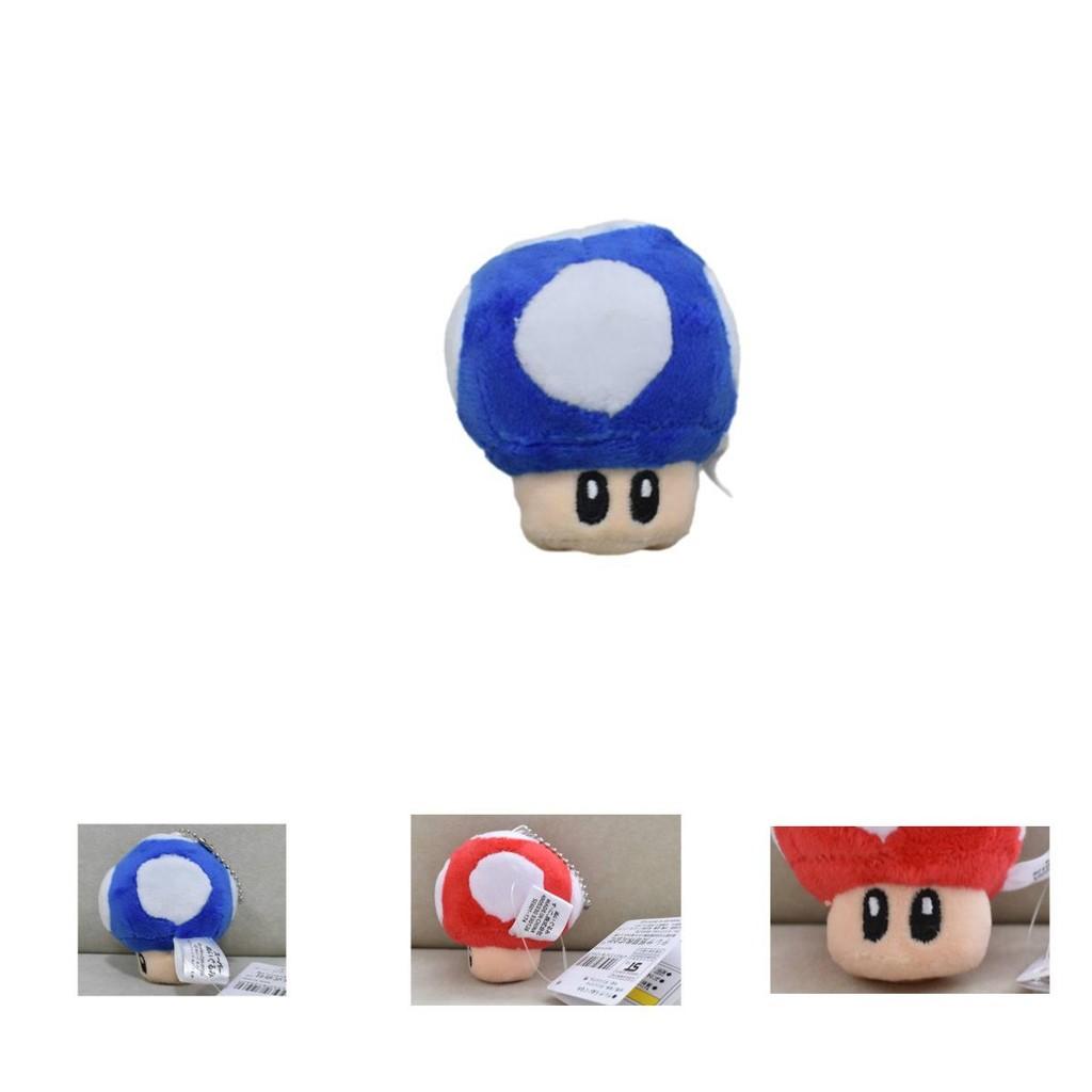Bedårande Mario-serien 8 cm plyschsvampnyckelring med mjukt kort plyschmaterial