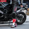 FEHER Spodnie motocyklowe - Odporne na upadki, Odporna na ścieranie skóra, Wodoodporne, Ciepła skóra bydlęca Ochrona zimowa.
