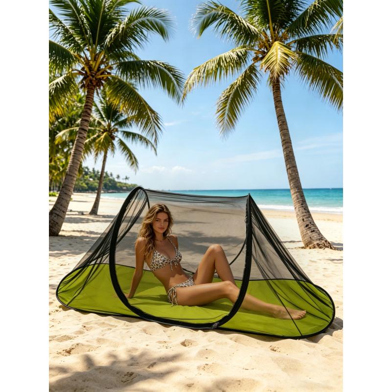 Nuovo Telo Tenda da Campeggio Esterno Anti-Zanzare Portatile Esterno Tipo Barca Installazione Gratuita Lancio a Mano Viaggio Zanzariera