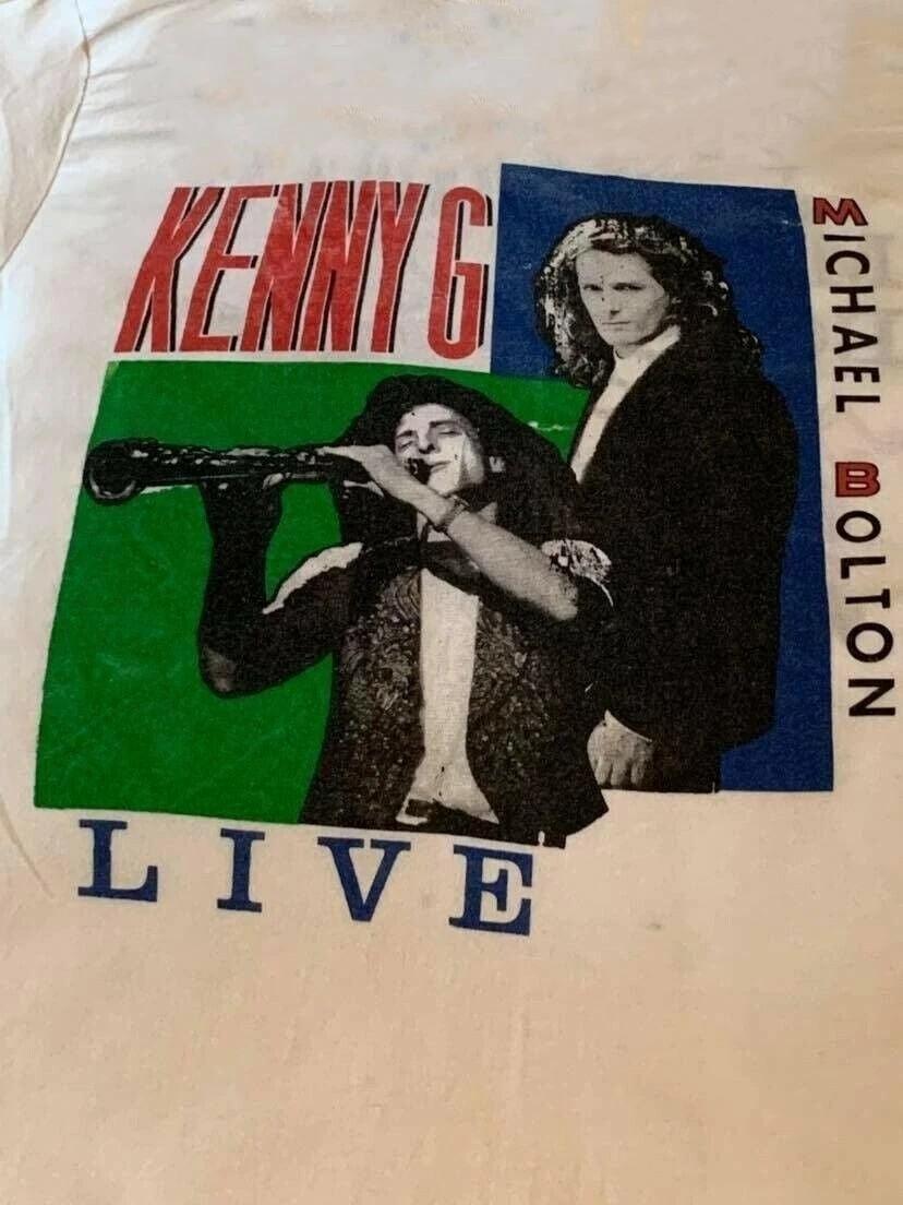 80 Michael Bolton Kenny G Gift For Fan S to 5XL T-shirt White CS359 XL
