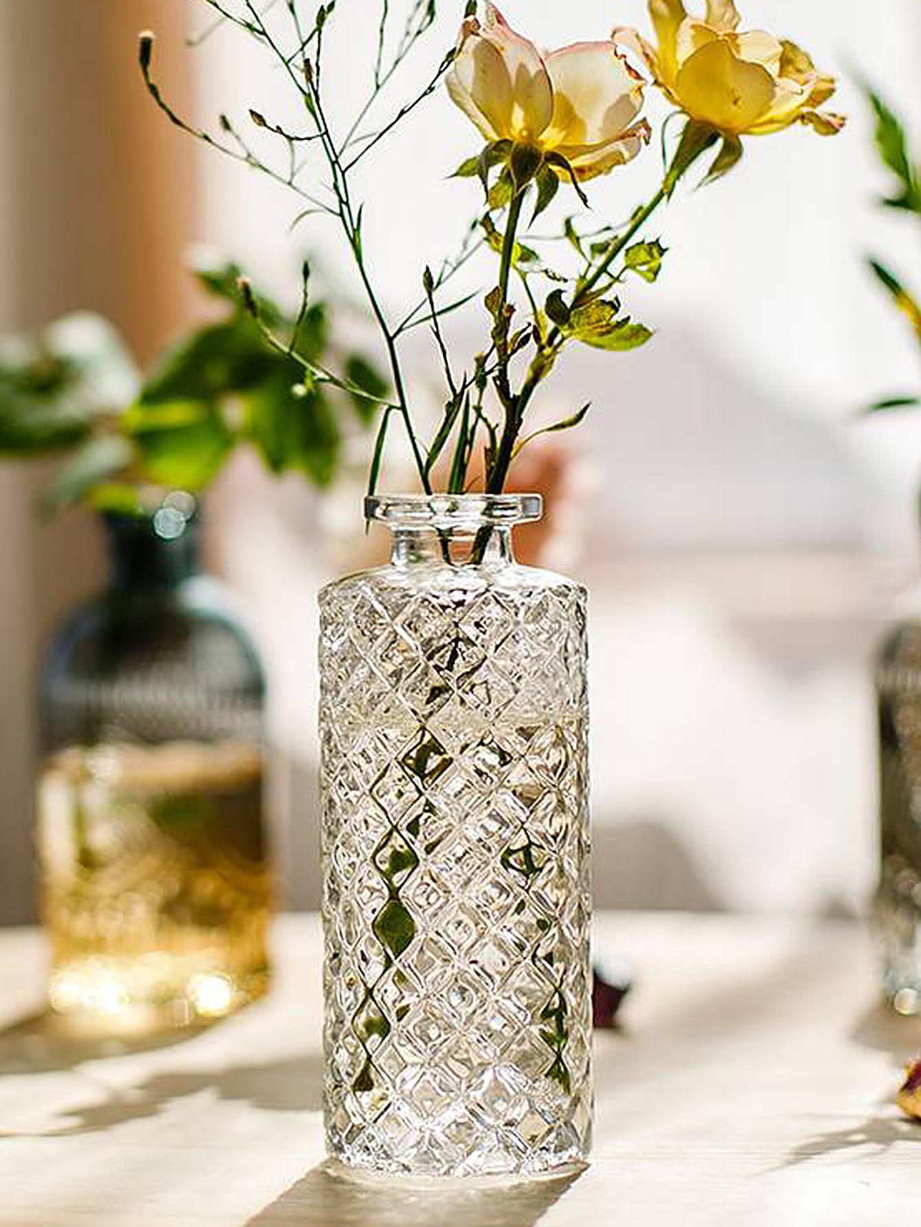 

Стеклянная ваза для украшения рабочего стола, ваза для цветов, домашний декор, эстетические скандинавские декоративные изделия для дома, винтажный домашний декор, подарок