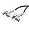 2pcs 12V Universal Chrome Mini Turn Signal Indicator Lights for Honda Kawasaki Cruiser Custom Motorcycle Retro Bullet Amber Blinker Lamp