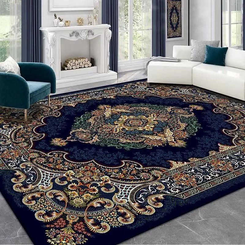 Classic Persian Red Luxury Rug For Living Room Bedroom Premium Nonslip Carpet Elegant Tea Table Kitchen Floor Mat Home Decor