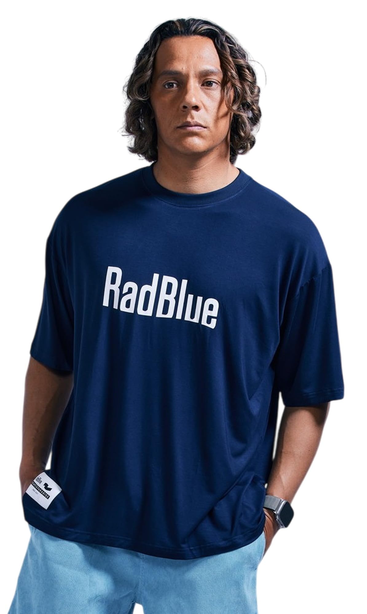 

Rad Blue Men s Short Sleeve Rash Guard T-Shirt (Amphibious, UV Protection) / Surf / 250218 NAVY BLUE S