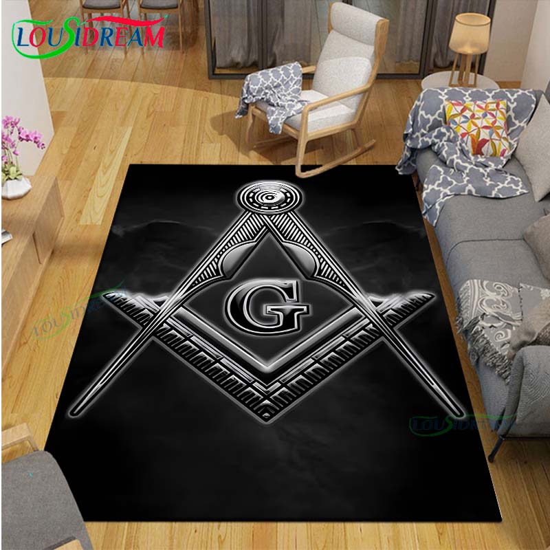 Fashion Freemasonry Carpets Bedroom Becoration Living Room Decoration Carpets for Bed Room Rug Anime Rug  Area Rug
