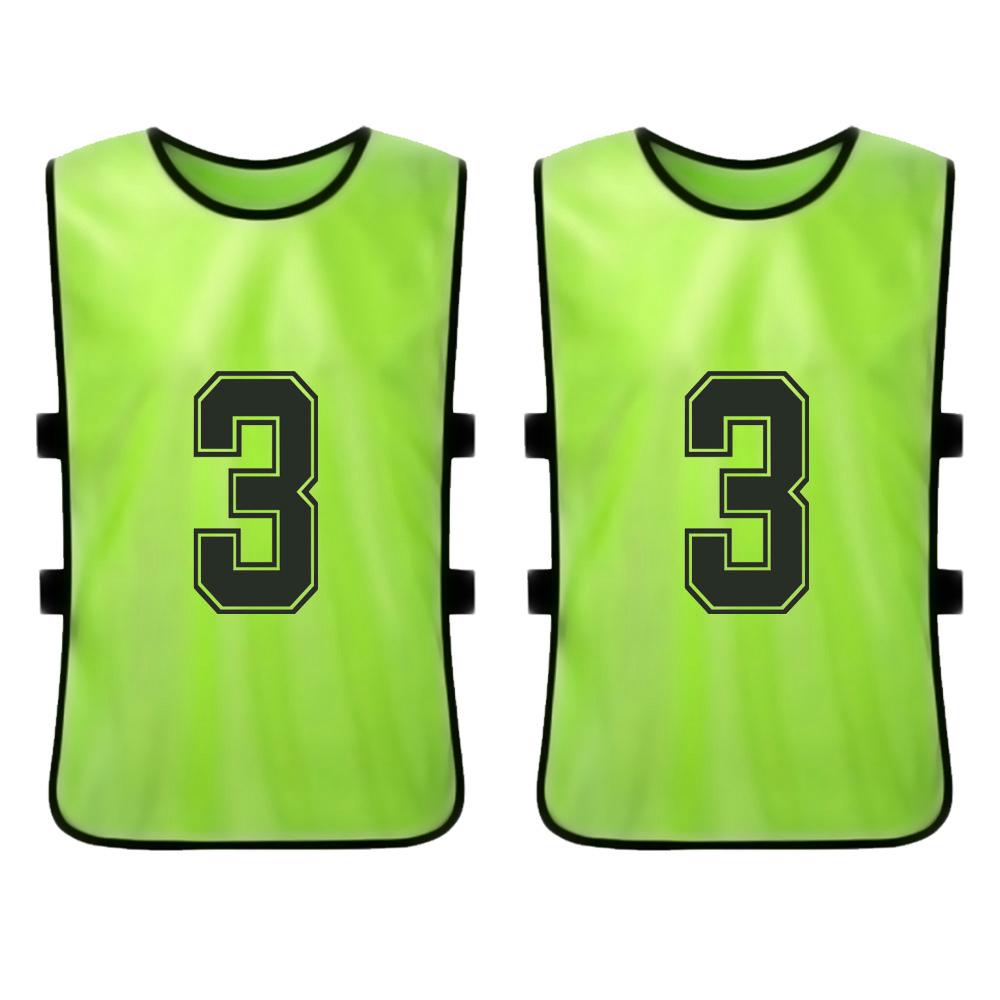 12 PCS Adults Soccer Pinnies Quick Drying Football Jerseys Sports Scrimmage Soccer Training Numbered Bibs Practice Sports Vest