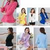 Autumn Women Black Blazer Lotus Leaf Work Wear Female Fashion Suit