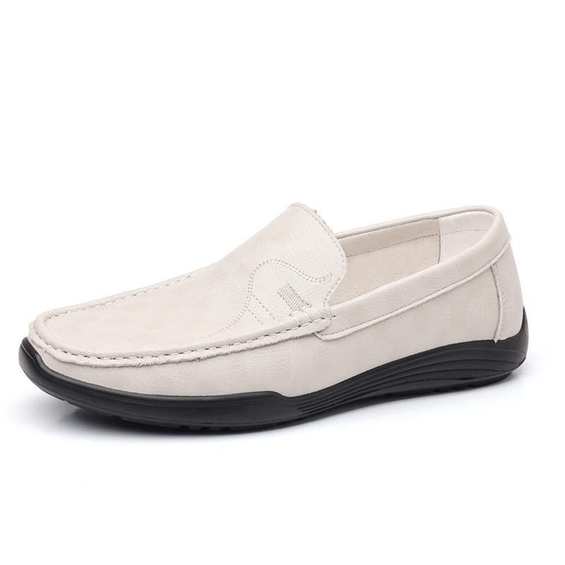 Men's Casual Leather Moccasins - 2025 Autumn, Breathable, Soft Sole, Slip-On Driving Shoes