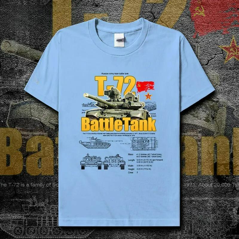 

Cold War Military Equipment Soviet Union T72 Main Battle Tank Printed Mens TShirt Summer Cotton Short Sleeve ONeck T Shirt New 4XL