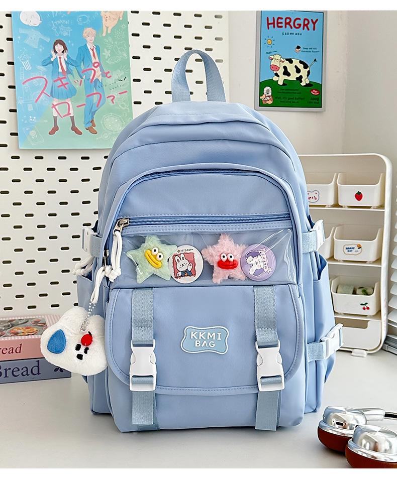 Korean Girl hearted Junior High School Students with Large Capacity and Multi-functional Ins Style Japanese High quality Backpack